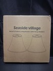 2 Pcs Fabric Bell Lamp Shades W harp Holders  6 top X 13 bottom X 10 h  white 