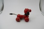 Vintage Kouvalias Wooden 5  Puppy Dog Pull Along Toy Greek Damaged