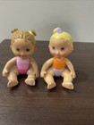 Fisher Price Snap N Style Babies Lot 2 Dolls Clothes Hats Accessories Vintage