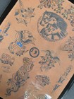 Vintage 1948 Tex Rowe Traditional Tattoo Flash Sheet Pharoh s Horses San Antonio