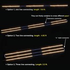 Under Cabinet Led Lighting Kit 6 Pcs Led Strip Lights With Remote Control Dim   