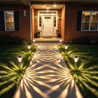 6pack Solar Walkway Lights Outdoor Garden Waterproof Landscape Led Pathway Lamp