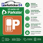 2x Parkster Sticker Vignette Sticker Rear Glass Windshield Parking App