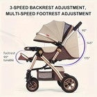 Foldable Baby Stroller Sit   Lie Portable 360   Swivel Front Wheel Trolley Cart