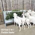 5 Ft Pasture Hay Feeder  Heavy Duty Galvanized Steel Livestock Hay Feeder