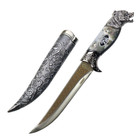 12  Bear Head Fantasy Medieval Fixed Blade Dagger Knife   Decorative Sheath Epic