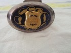 Vintage Police Belt Buckle With Badge Insignia