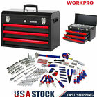 Workpro 408 Pcs Mechanics Tool Set Wrench Socket Kit Ratchet Metric Set With Box