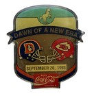 Denver Broncos Kansas City Chiefs 1993 Coca-cola Dawn Of A New Era  8 Lapel Pin