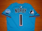 Miami Marlins Connor Norby Game Issued Un Worn 2025 Alternate Jersey  orioles 
