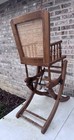 Rare Antique vintage Adjustable Height Rocking high Chair Works Great