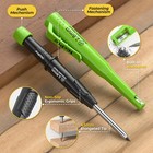 Nicpro Carpenter Pencil With Sharpener  Cp3000 Carpenter Mechanical Pencils