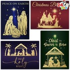 24 Pcs Religious Christmas Greeting Cards With Envelopes 4 Designs Boxed Set For