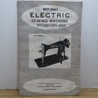 Vintage Best-built Jam Proof Electric Sewing Machine Instruction Book