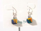 Sterling Silver Crystal Cube Earrings Made In Usa French Wires