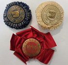 Lot Of 3 Vtg 1930 s Horse Show Ribbons Equestrian Awards Tuxedo Orangeburgh Ny