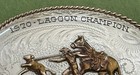Rare Vintage 1970 Lagoon Rodeo Champion Sterling Silver Ol Bk Trophy Belt Buckle