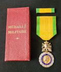 Ww1 Original French Military Medal 1870 Valor And Discipline Silver In Box  3