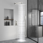 Shower Faucet Set Rain Shower System With Handheld Spray Bathroom Shower Combo R