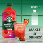 Starbucks Refreshers Concentrate Strawberry Acai  Refreshing Drink  Cold 32fl Oz