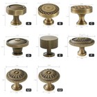 2-30 Pack Solid Brass Kitchen Cabinet Knobs Vintage Drawer Knobs For Dresser