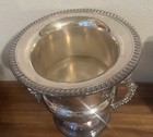 Vintage Silver By Boardman  Silverplated Champagne Bucket Ice Wine Cooler  9 75 