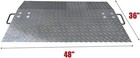 48  X 36  Aluminum Dock Plate 3 8  Plate Thickness Dock Ramp 5300 Lbs