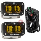 Baja Designs S2 Sae J583 Amber Led Lights Fog Pods Pair W wiring Harness