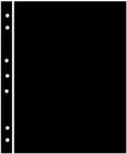 Stock Sheets 10 Pages Black For Stamp Single Side 1 Row Polyester Film By Hagner