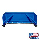 6  Blue Skid Steer Snow Pusher Box bobcat kubota quick Attach free Shipping