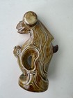Antique German Schafer   Vater Flask Nip Googly Eye Monkey W bottle Germany