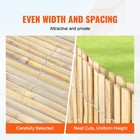 Natural Bamboo Slat Screening Privacy Bamboo Slat Fence 6 Ft H X 16 Ft L