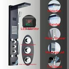 Ello allo Led Rainfall Waterfall Shower Panel Tower Rain Massage Body System Jet
