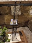 Dvd blue Ray Storage Tower Wire Rack Holds 40 Discs Black Steel 34    Tall Vintage