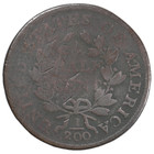 1804 Draped Bust Half Cent - Crosslet 4 W  Stems