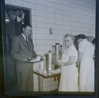 Civil Defense Mass Feeding Training Photo Negative 1957 Time For Coffee And Eats