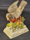 Vtg  Robin Bird Porcelain Figurine Hand Painted In Japan