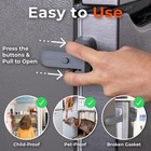 2-pack Child Proof Fridge Lock With Adhesive - No Tools Required - Refrigerat   