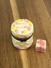 Porcelain Hinged Trinket Box Happy Birthday Cake And Present