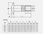             Nickeled Steel Oval Head Semi Tubular Rivets M2 M2 5 M3 M4 M5 M6