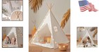 Sturdy Indoor Play Tent For Kids     100  Cotton Teepee With 13ft Lights