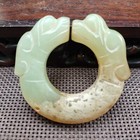 Chinese Jade collectibles  Manual Sculpture the Ancient Jade Statue Pendant 882