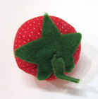 New Handcrafted Vintage 1980s Unused 3  Strawberry Pincushion Sewing Pin Cushion