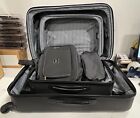 Travelers Club Midtown Hardside Luggage Travel  Black  4-piece Set  largest 26  