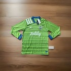 Adidas Seattle Sounders Fc Long Sleeve Jersey Men   s L Green Mls Fi4021