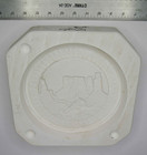 Round Southwest Design Lid Pinetree 1270 Vintage Ceramic Mold