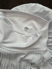 Alo Women   s White Pleated Pull-on Activewear Skirt Shortunder Solid Size L