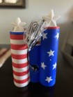 4th Of July Patriotic Firecracker Fireworks Cluster Blow Mold Lighted 14   
