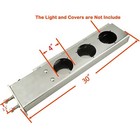30   Straight Stainless Mud Flap Hangers W  4   Light Cutouts For Semi Trucks