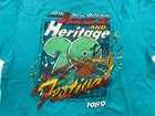 Vtg 1989 New Orleans Mens Xl Blue Jazz   Heritage Shirt 20th Festival Made Usa